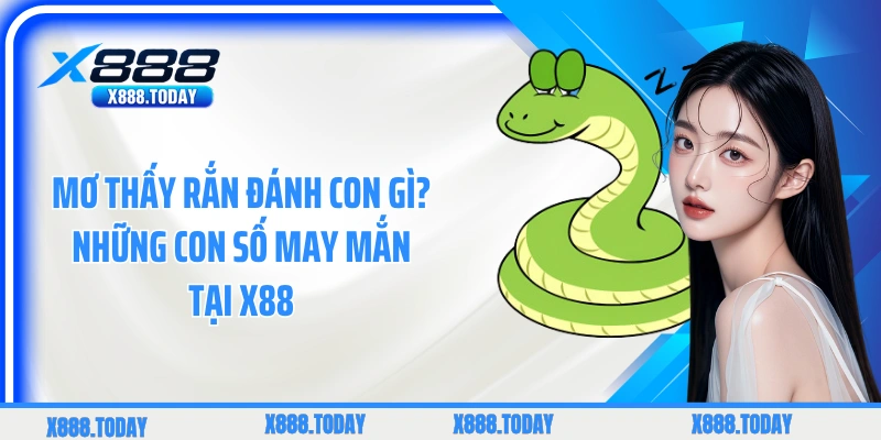 Con số may mắn nên đánh tại X88 khi mơ thấy rắn
